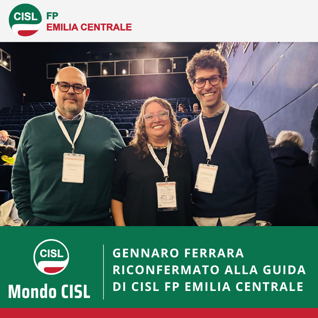 Ferrara riconfermato alla guida di CISL FP Emilia Centrale